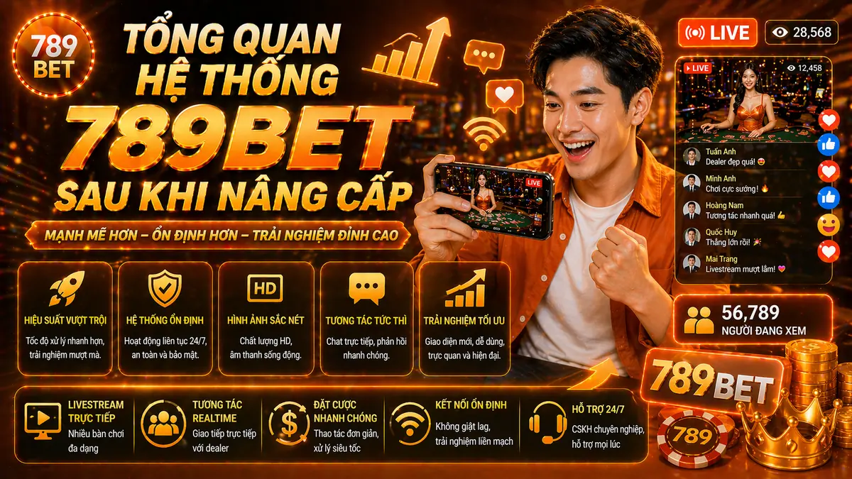 Tổng quan hệ thống 789bet sau khi nâng cấp